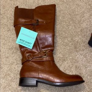 MarBella boots. Brand new, wide shaft.